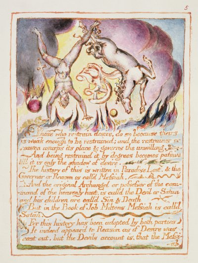 Coloro che reprimono il desiderio..., illustrazione e testo da 